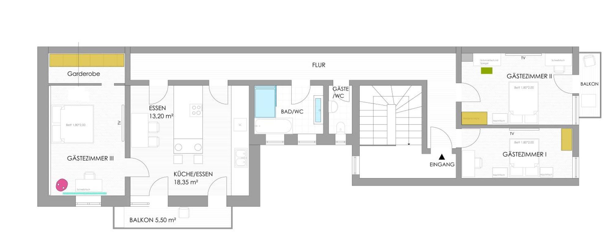 Helles Zimmer Mit Kingsize-Bett Mannheim Exterior photo